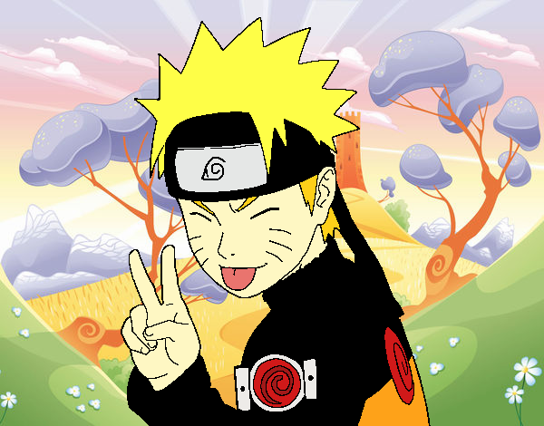 Naruto sacando lengua