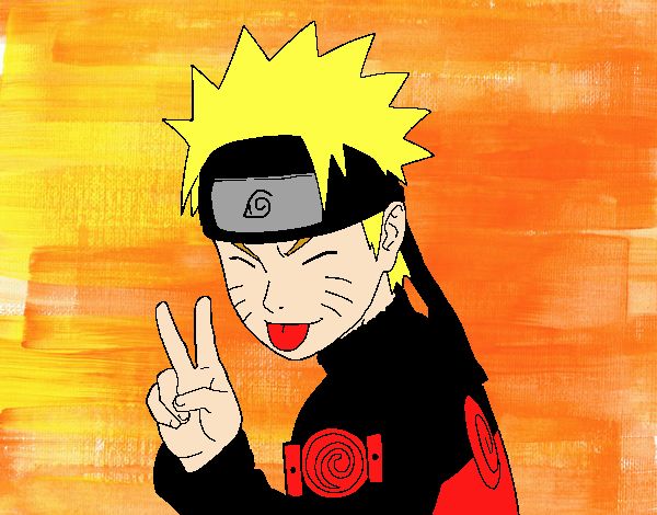 Naruto sacando lengua