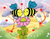 Pareja de abejas