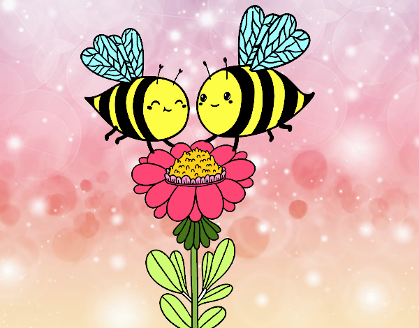 Pareja de abejas