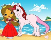 Princesa y unicornio