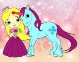 Princesa y unicornio