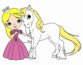 Princesa y unicornio