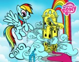 Rainbow Dash en su palacio