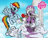 Rainbow Dash en su palacio