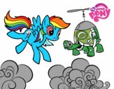 Rainbow Dash y la tortuga tanque