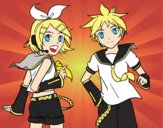 Rin y Len Kagamine Vocaloid