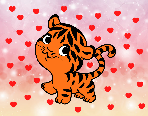 Tigre corazoncudo y presumido.