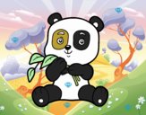 Un oso panda