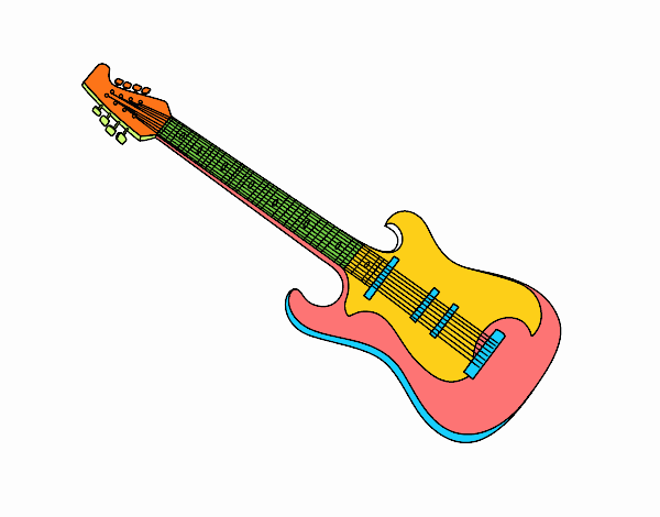 Una guitarra eléctrica