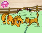 Applejack y Winona