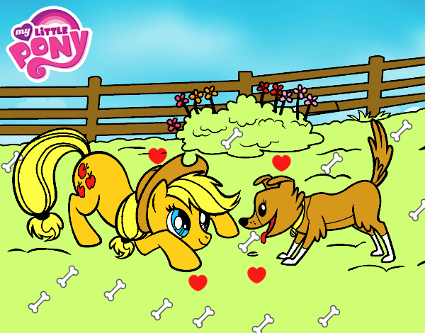 Applejack y Winona