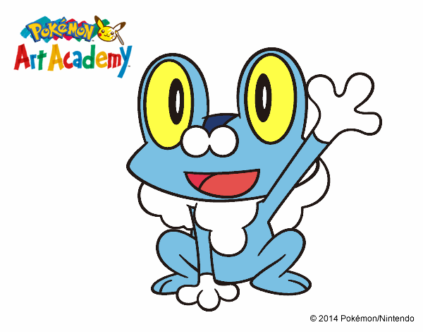 Froakie saludando