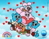 Gumball y amigos contentos