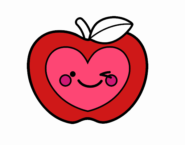 Manzana corazón