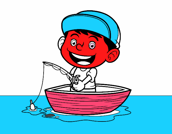 Niño pescando