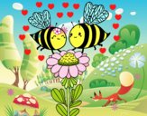 Pareja de abejas