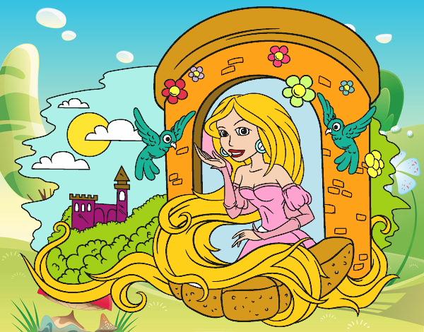 La princesa rapunzel