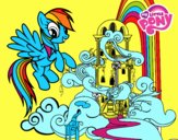 Rainbow Dash en su palacio