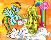 Rainbow Dash en su palacio