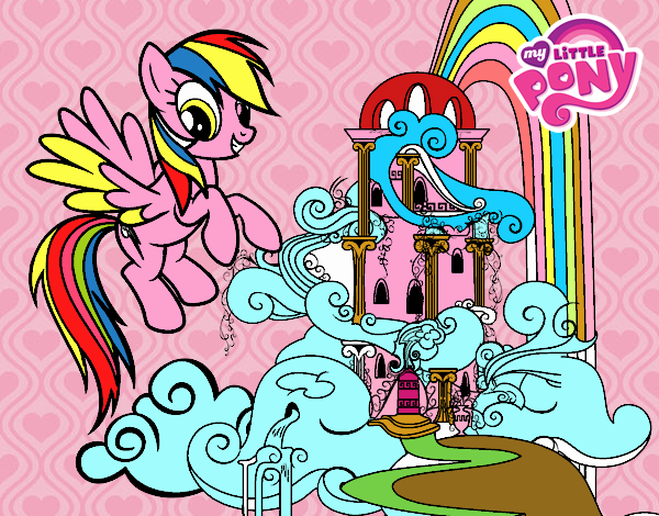 Rainbow Dash en su palacio