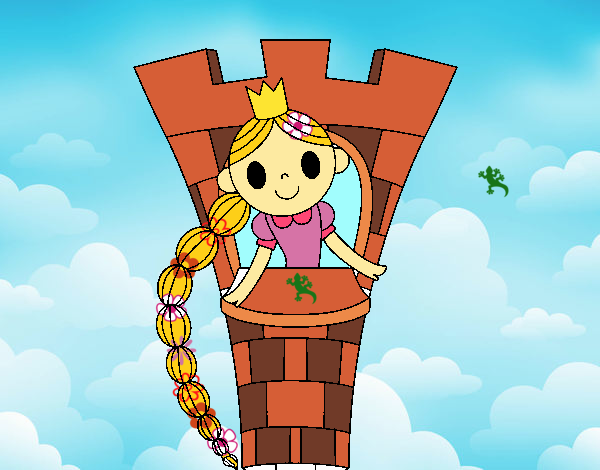 Rapunzel en la torre