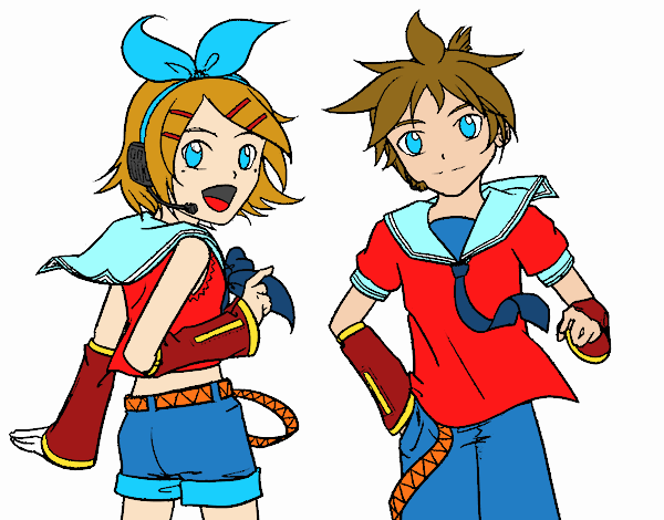 Rin y Len Kagamine Vocaloid