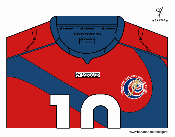 Camiseta del mundial de fútbol 2014 de Costa Rica