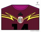 Camiseta del mundial de fútbol 2014 de México