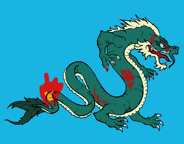 dragon de mar ,pero tira fuego ,vs dragon avatar este pierde