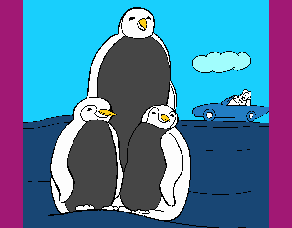 Familia pingüino