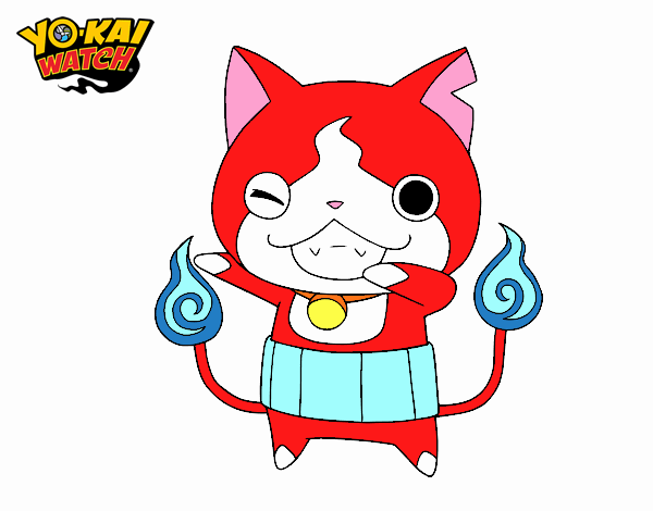 Jibanyan guiñando el ojo