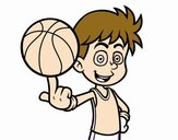 Jugador de baloncesto junior