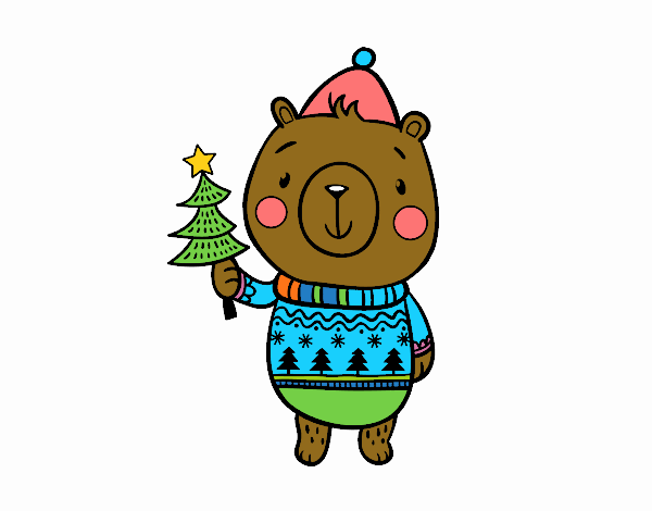 Oso navideño