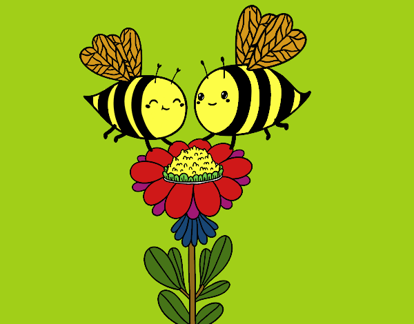 Pareja de abejas