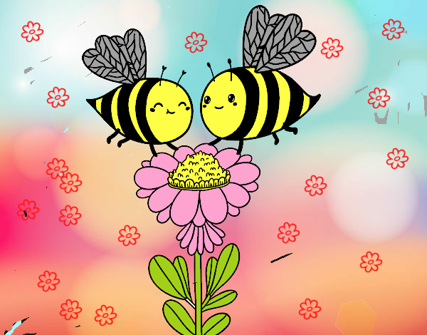 Pareja de abejas