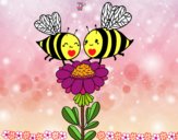 Pareja de abejas