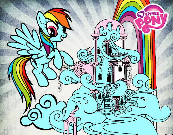 Rainbow Dash en su palacio