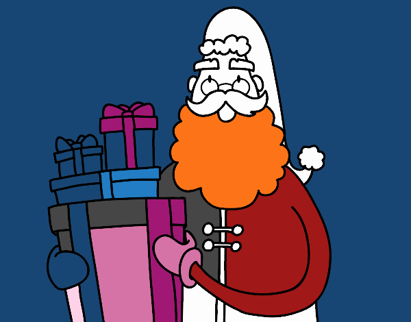 Santa Claus con regalos