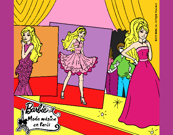 Barbie, desfilando por la pasarela