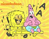 Bob Esponja y Patricio en bañador