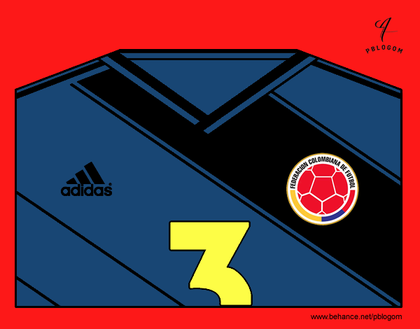 Camiseta del mundial de fútbol 2014 de Colombia