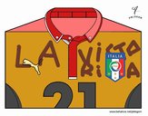 Camiseta del mundial de fútbol 2014 de Italia