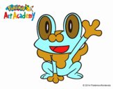 Froakie saludando