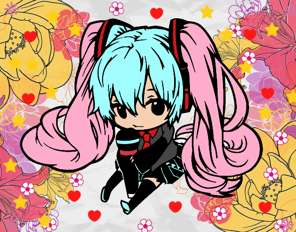 mika bebe mama de miku i papa de la amiga de miku la rosa xd