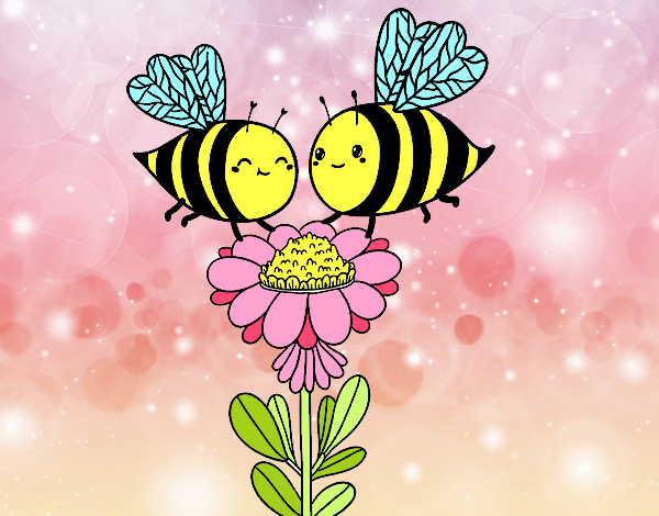 Pareja de abejas