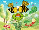 Pareja de abejas