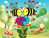 Pareja de abejas