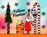 Postal Felices Fiestas