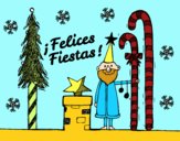 Postal Felices Fiestas